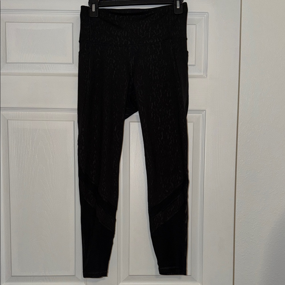 Black Patterned Leggings